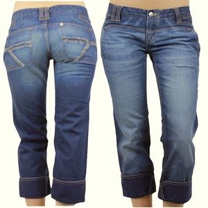 Custo Barcelona Belona Cropped Capris Denim Jeans